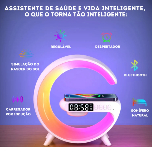 Luminária Inteligente com Carregamento por Indução - G-Speaker